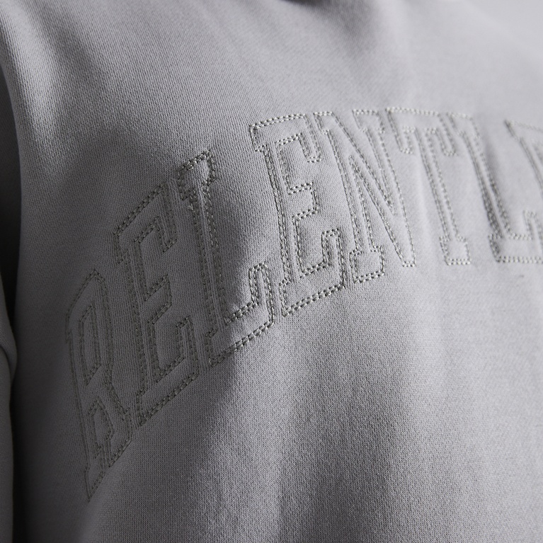 Printed hoodie "Over" Grey